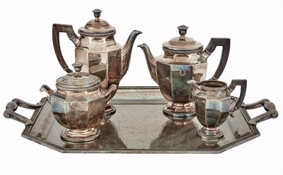 Lot 241 - Christofle Art Deco Silver Plate Four-Piece...
