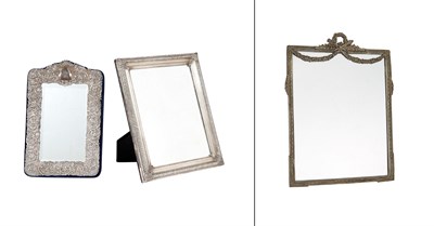 Lot 128 - Louis XVI Style Silver Plated Dressing Mirror...