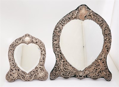 Lot 258 - Two English Sterling Silver Mirrors Each...