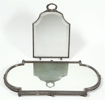Lot 251 - Louis XV Style Silver Plate Mirror Plateau and...