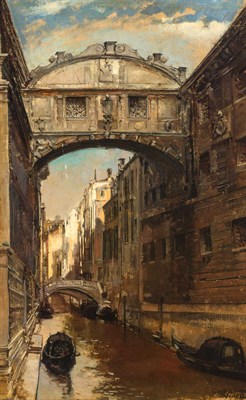 Lot 2026 - Jose Garcia y Ramos Spanish, 1852-1912 Bridge...