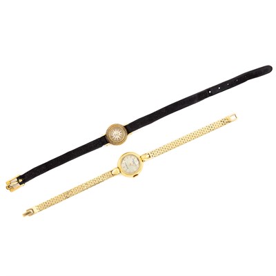 Lot 1139 - Gold Wristwatch, Tiffany & Co., Patek Philippe, and Gold Wristwatch, Omega