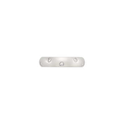 Lot 447 - Platinum and Diamond 'Etoile' Band Ring, Tiffany & Co.