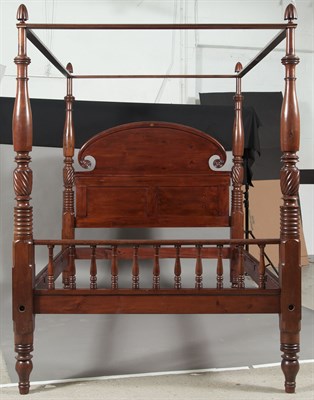 Lot 304 - West Indian Mahogany Four Post Bed With an...