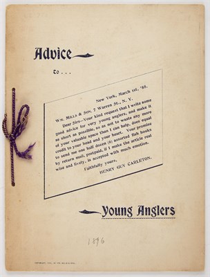 Lot 106 - CARLETON, HENRY GUY Advice to Young Anglers....