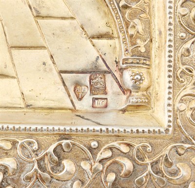 Lot 157 - Russian Silver-Gilt and Enamel Icon of the...