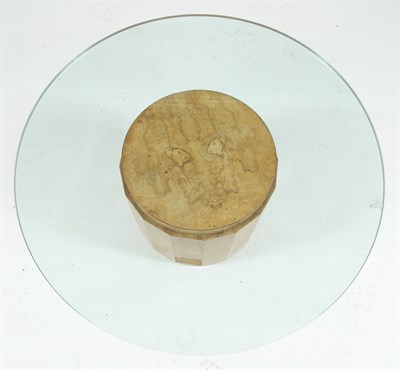 Lot 363 - Edward Wormley for Dunbar Glass and Olive Burl...