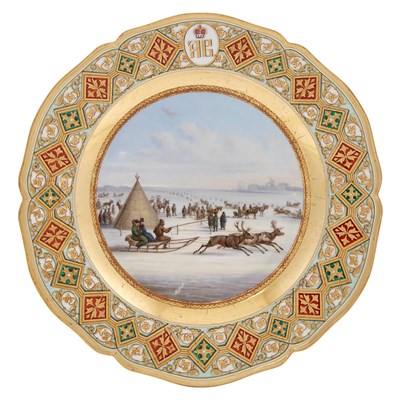 Lot 125 - Two Berlin (K.P.M.) Porcelain Plates with...