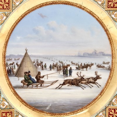 Lot 125 - Two Berlin (K.P.M.) Porcelain Plates with...