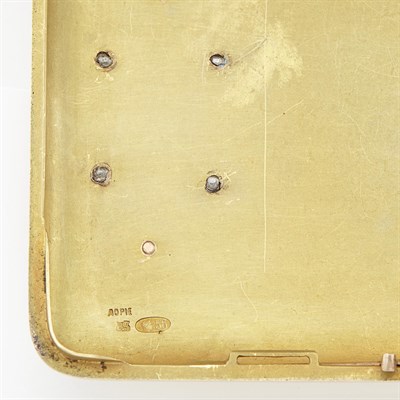 Lot 175 - Russian Jeweled Gold Cigarette Case Lorie,...
