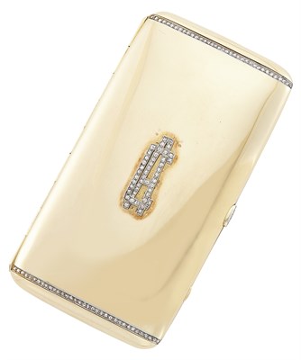 Lot 178 - Russian Jeweled Gold Cigarette Case Marshak,...