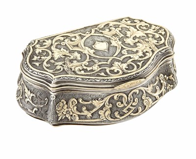 Lot 185 - Russian Parcel-Gilt Silver Snuff Box Maker's...
