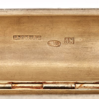 Lot 115 - Russian Lacquered Silver-Gilt Cigar Case and...