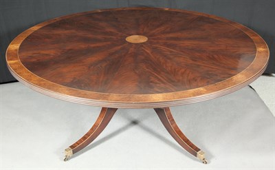 Lot 225 - Regency Style Inlaid Mahogany Circular Dining...
