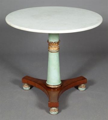 Lot 578 - Continental Neoclassical Green-Painted, Parcel-...