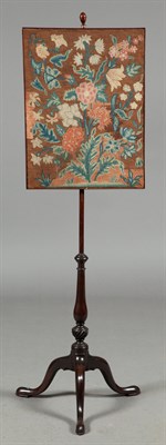 Lot 582 - George II Needlework Panel-Inset Mahogany Fire...