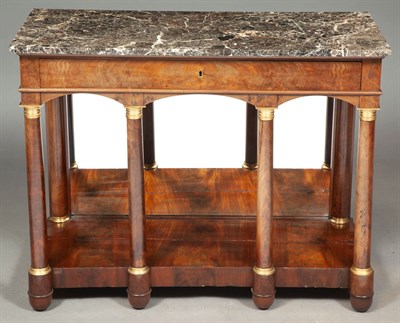 Lot 584 - Empire Gilt-Metal Mounted Mahogany Side Table...
