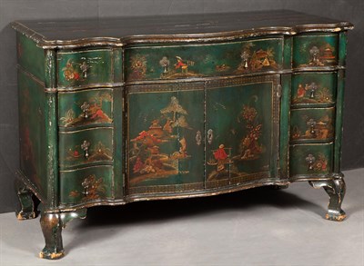 Lot 140 - George III Style Chinoiserie-Decorated Painted...