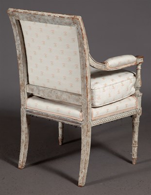 Lot 581 - Directoire White-Painted Armchair (Fauteuil à...