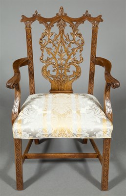Lot 226 - Set of Eight George II Style Mahogany Chairs...