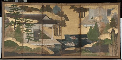 Lot 336 - Japanese Polychrome-Painted and Gilt-Decorated...