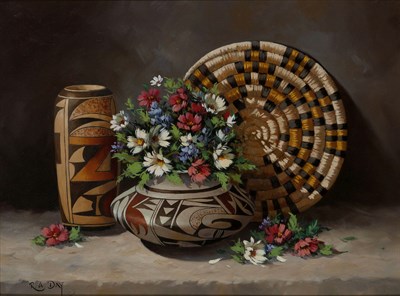 Lot 1025 - Rose Ann Day American, b. 1949 Ancestral Still...