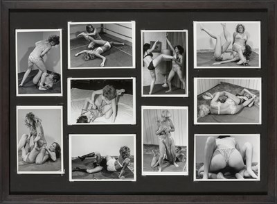 Lot 126 - [WRESTLING] Group of ten images of women...
