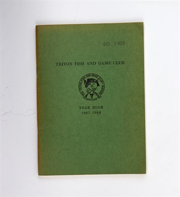 Lot 50 - [ANGLING CLUB] Triton Fish and Game Club. Year...