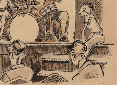 Lot 1038 - Thomas Hart Benton American, 1889-1975 Study...