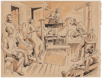 Lot 1039 - Thomas Hart Benton American, 1889-1975...