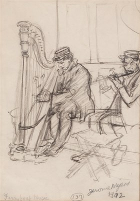 Lot 52 - Jerome Myers American, 1867-1940 Ferry Boat...