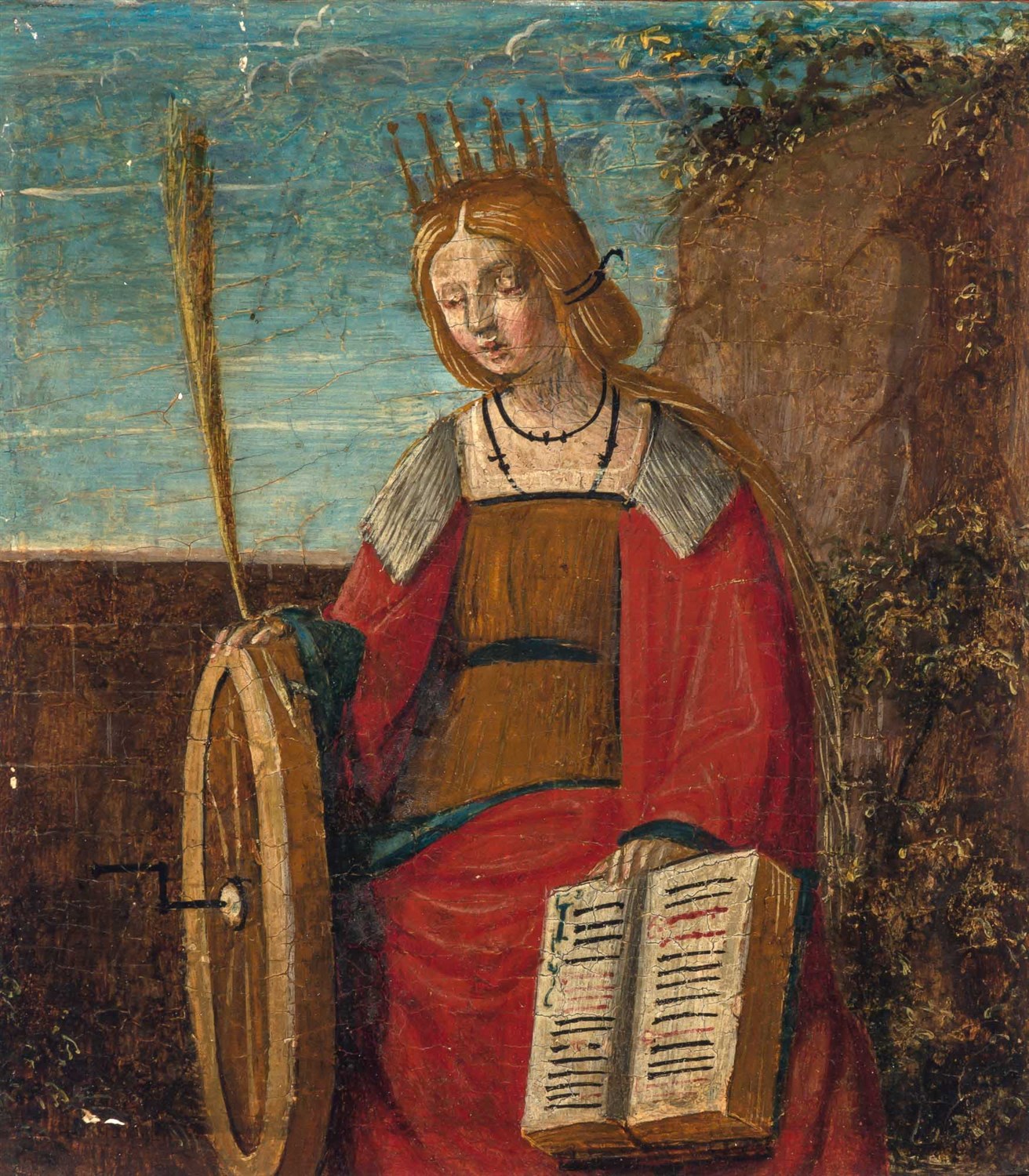 Lot 2 - Central Italian School 15th Century Saint...