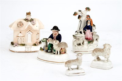 Lot 249 - Group of Staffordshire Pottery and English...