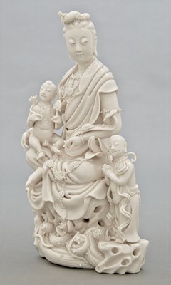 Lot 191 - Dehua Guanyin Group 18th -19th century The...