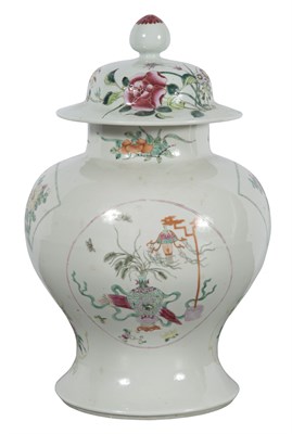 Lot 343 - Chinese Famille Rose Porcelain Covered Jar...