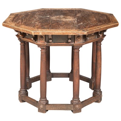 Lot 368 - Italian Walnut Octagonal Center Table...