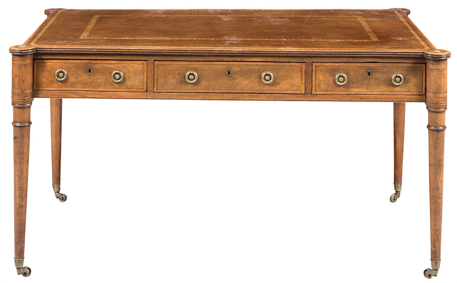 Lot 269 - George III Satinwood-Inlaid Mahogany Writing...