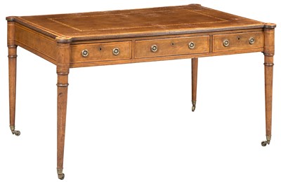 Lot 269 - George III Satinwood-Inlaid Mahogany Writing...