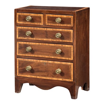 Lot 242 - George III Style Mahogany and Satinwood Small...