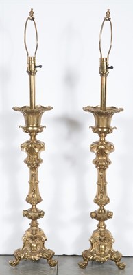 Lot 474 - Pair of Renaissance Style Gilt-Metal Altar...