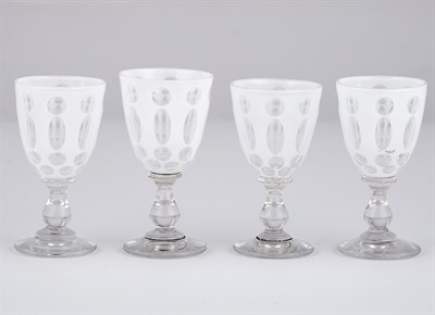 Lot 130 - Russian Cased Glass Punch Bowl and Cover...