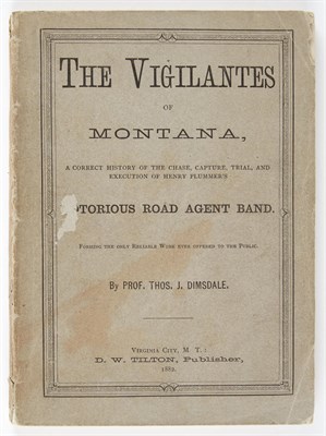 Lot 107 - DIMSDALE, THO[MA]S., Prof. The Vigilantes of...