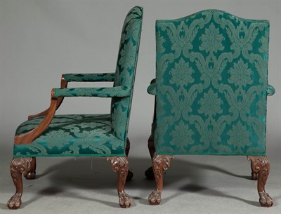 Lot 249 - Pair of George II Style Mahogany Open...