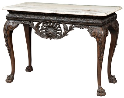 Lot 238 - Irish George II Style Mahogany Marble Top Pier...