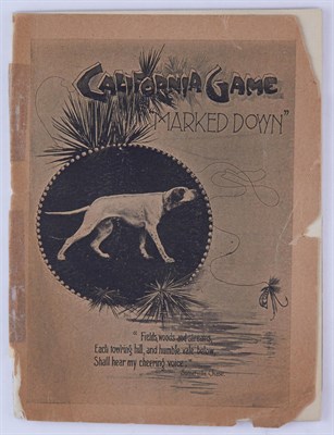 Lot 58 - [CALIFORNIA] California Game "Marked Down"....