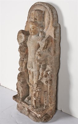 Lot 61 - Western Indian Marble Stele of Vishnu...