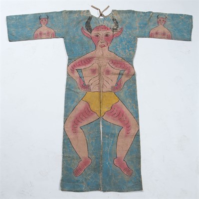 Lot 139 - Vintage Mexican Devil Parade Costume Painted...