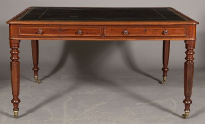 Lot 257 - 19th Century English Mahogany Writing Table...