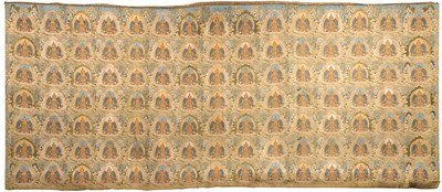 Lot 34 - Imperial Tibetan Gold Woven Brocade Hanging of...