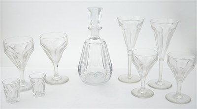 Lot 492 - Baccarat Cut Glass Genova Pattern Partial...